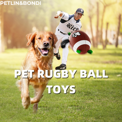 Durable Rugby Ball Design Pet Toy With Straps, Dog Chewing Ball Toy For Training Playing Teeth Cleaning, Interactive Fetch Pet Toy For Small Medium Large Dogs